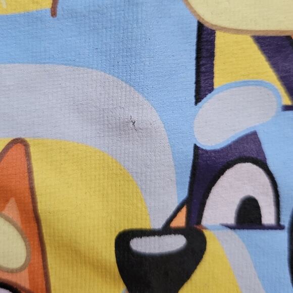 Bluey T-Shirt Women's Cut Short Sleeve Crew Neck Blue Kid Core Casual - XL - Picture 4 of 6